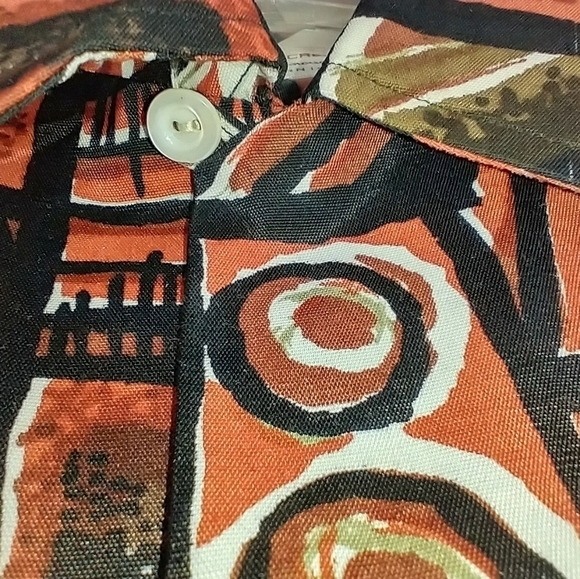 RARE RAYON HAND SCREENED ALOHA SHIRT - Picture 6 of 11